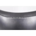Leather egg chair in black